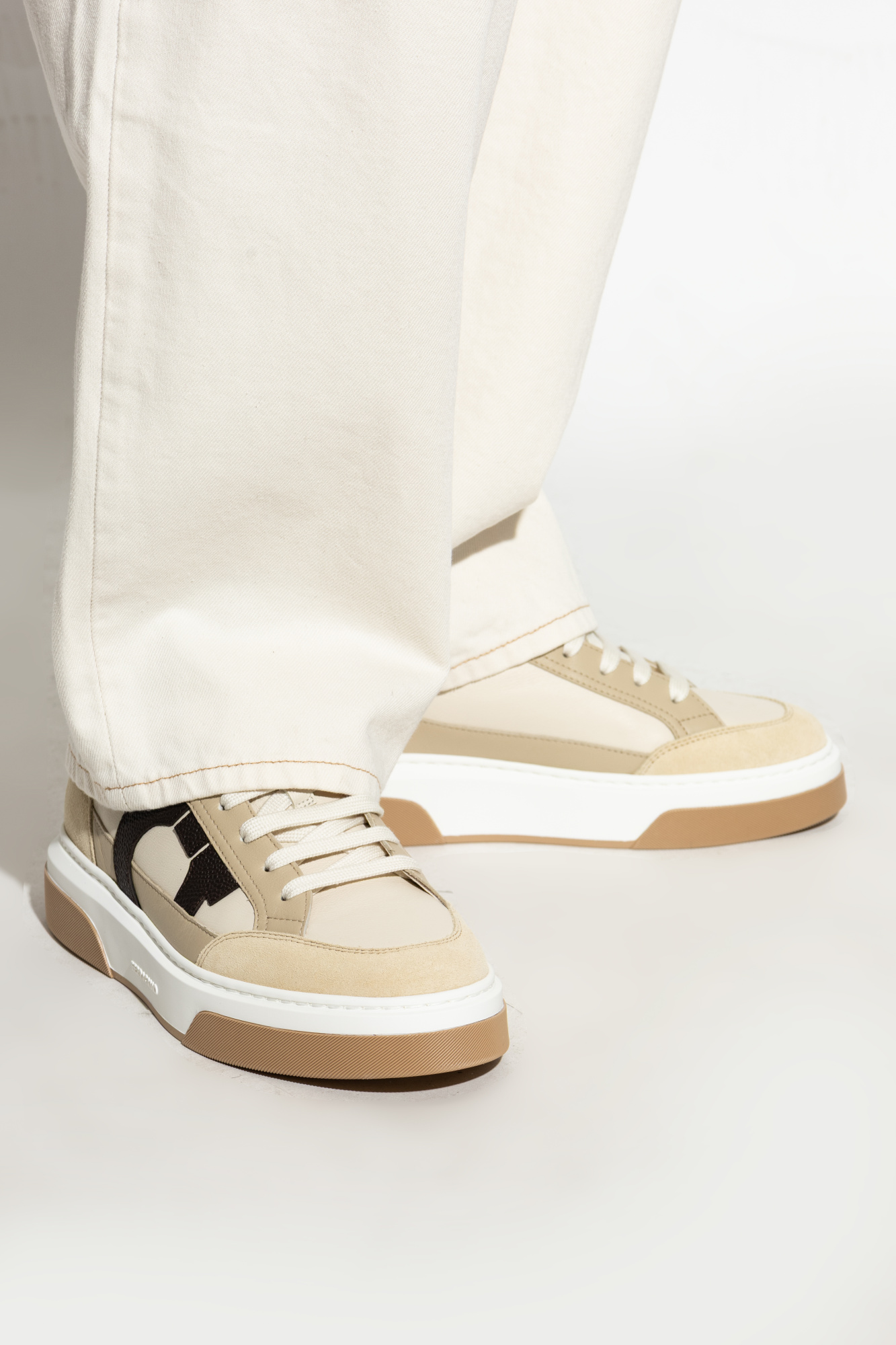 スニーカー SALVATORE FERRAGAMO Multicolor Leather Cassina Sneakers Salvatore Ferragamo CASSINA SNEAKERS - Casual Shoes